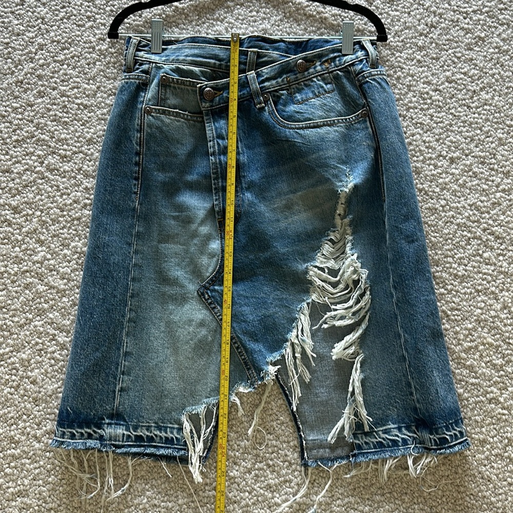 R13 brand new never worn cross button denim skirt - Picture 4 of 9